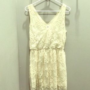 Boutique white lace dress